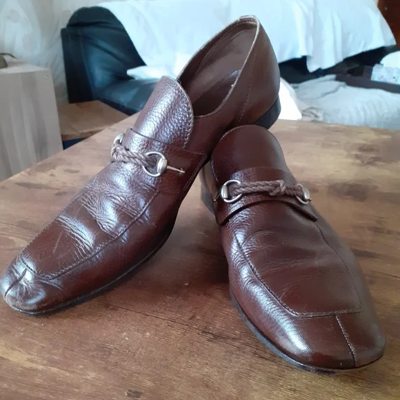 Gucci Men's calf skin leather dress loafers - Picture 5 of 12